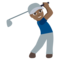 Person Golfing - Medium Black emoji on Emojione